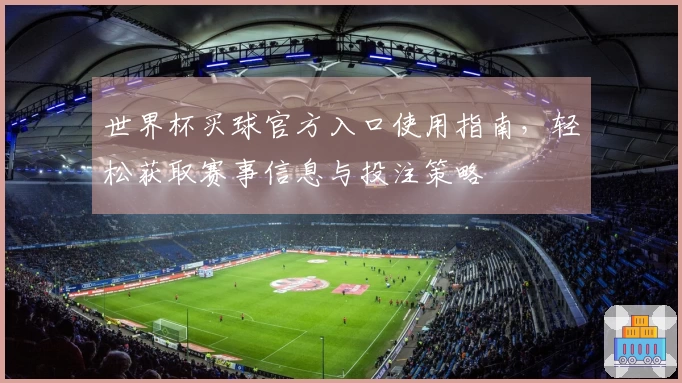 世界杯买球官方入口使用指南，轻松获取赛事信息与投注策略